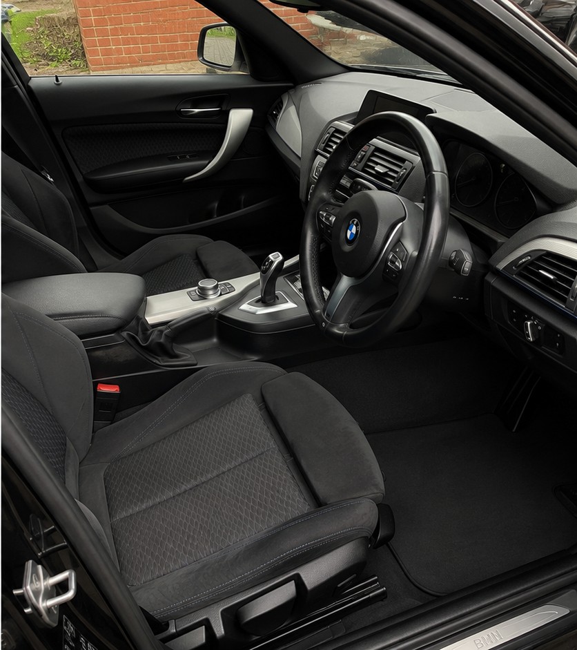 After detailing a car's front interior and dashboard